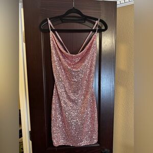 Forever 21 Pink mini sequin dress